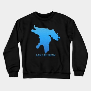 Lake Huron Great Lakes Outline Crewneck Sweatshirt